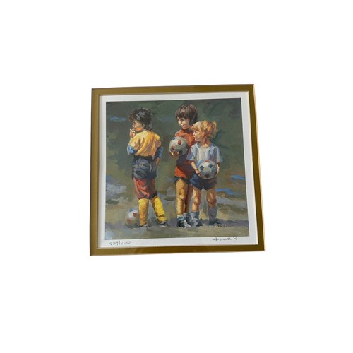 323 - Pair of Limited edition prints to include; Lucelle Raad (British, b.1942) ‘Little Ladies’ offset lit... 