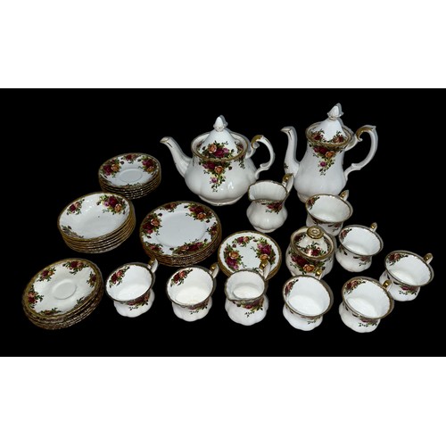 29 - Royal Albert Old Country Roses bone china tea / dinner service with the traditional Old Country Rose... 