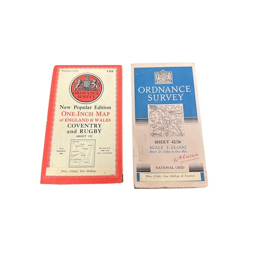 371A - Collection of 11 Ordnance Survey National Grid Maps including 2½