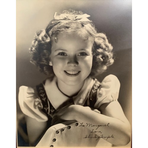 256 - Shirley Temple (1928-2014) – Framed display of four pieces to include; a signed letter dated June 10... 