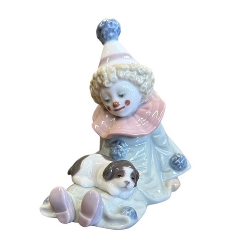 161 - Lladro. Nino Perot con perrito (Pierrot with Puppy) No. 5277 figurine, excellent in good box with pa... 