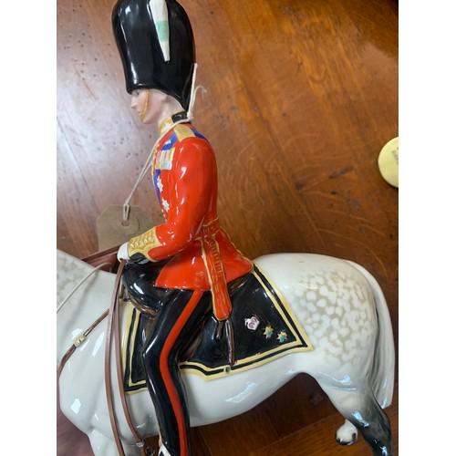 1 - Beswick H.R.H. The Duke of Edinburgh mounted on “Alamein” Trooping the Colour by Beswick England. Mi... 