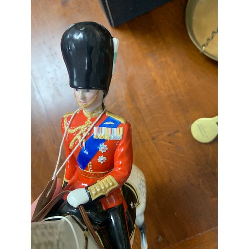 1 - Beswick H.R.H. The Duke of Edinburgh mounted on “Alamein” Trooping the Colour by Beswick England. Mi... 