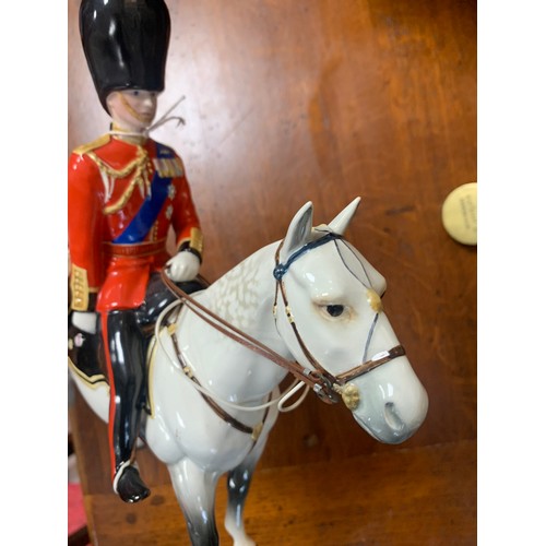 1 - Beswick H.R.H. The Duke of Edinburgh mounted on “Alamein” Trooping the Colour by Beswick England. Mi... 