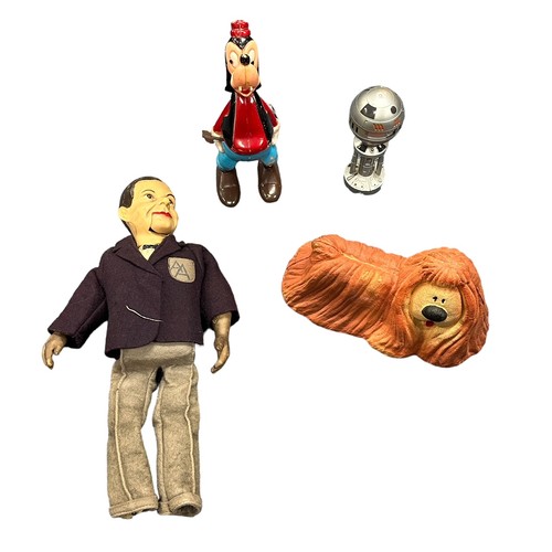 479 - TV themed toys with plastic wind-up Goofy, Archie Andrews doll, Bendy Toys Dougal (Magic Roundabout)... 