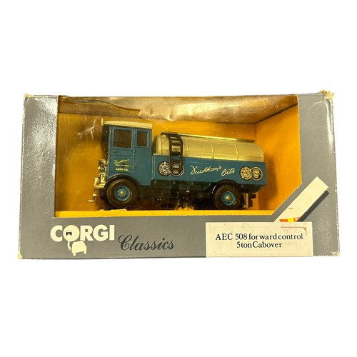 487 - Corgi 1980s Qty 4 of AEC 508 lorry, excellent in good plus window boxes, with Carless Petrol No. C94... 