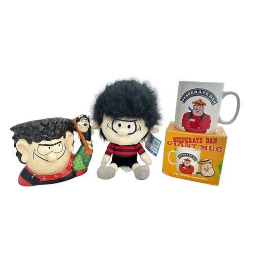 287 - Royal Doulton Dennis and Gnasher character mug D7005 (17cm in height) with Dennis The Menace soft to... 