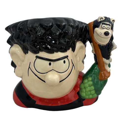 287 - Royal Doulton Dennis and Gnasher character mug D7005 (17cm in height) with Dennis The Menace soft to... 