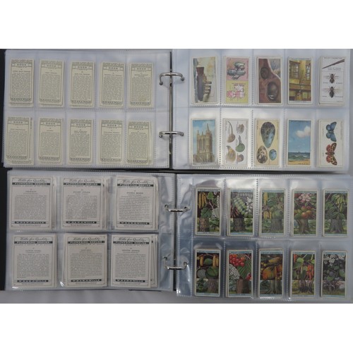 216 - Collection of Wills cigarette card sets in 4 albums, in mixed condition, but generally good, with As... 