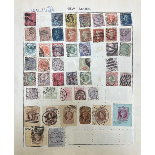 11 - World stamp collection in the Triumph Stamp Album including early issues (in small qtys, page per co... 