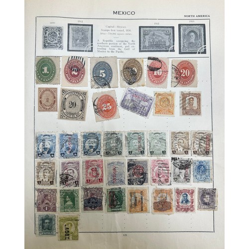 11 - World stamp collection in the Triumph Stamp Album including early issues (in small qtys, page per co... 