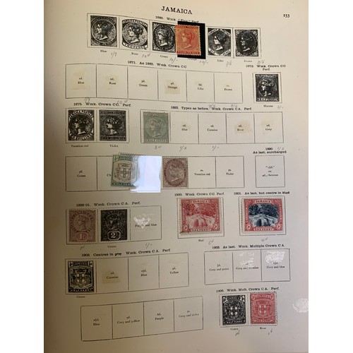 13 - British Commonwealth Collection. QV to KGV collection in Stanley Gibbons New Ideal album. Heavily re... 