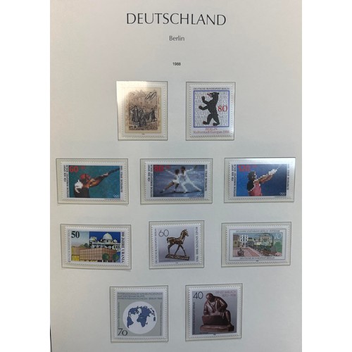 45 - Germany (West Berlin) - 1954-1989 Mint/ Unmounted Mint collection in Lighthouse hingeless album.