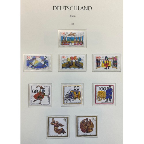 45 - Germany (West Berlin) - 1954-1989 Mint/ Unmounted Mint collection in Lighthouse hingeless album.