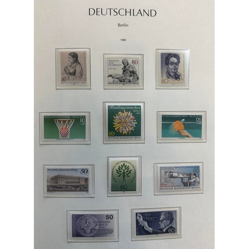 45 - Germany (West Berlin) - 1954-1989 Mint/ Unmounted Mint collection in Lighthouse hingeless album.