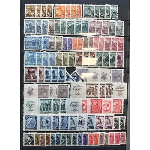 42 - Germany - Early to Modern Mint or Used collection in five volumes including Third Reich, Danzig, Mem... 