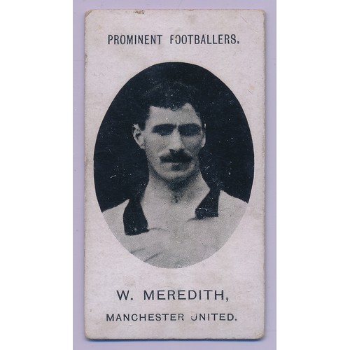 214 - Taddy Prominent Footballers (no footnote) - W. Meredith Manchester United single card, fair to good ... 