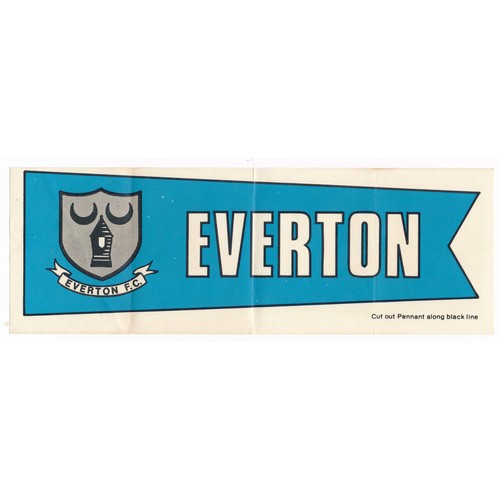 233 - A. & B.C. 1968 Football Team Pennants (8), to include Arsenal, Aston Villa (small tear to centre fol... 