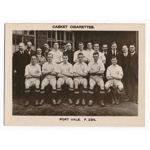 204 - Pattreiouex 1922 Football Teams - two cards, Port Vale No.F234 & Stoke No.F216, in very good to exce... 