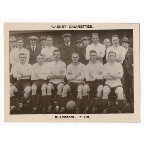 207 - Pattreiouex 1922 Football Teams - two cards,  Blackpool F.231 & Preston North End F.205, in excellen... 