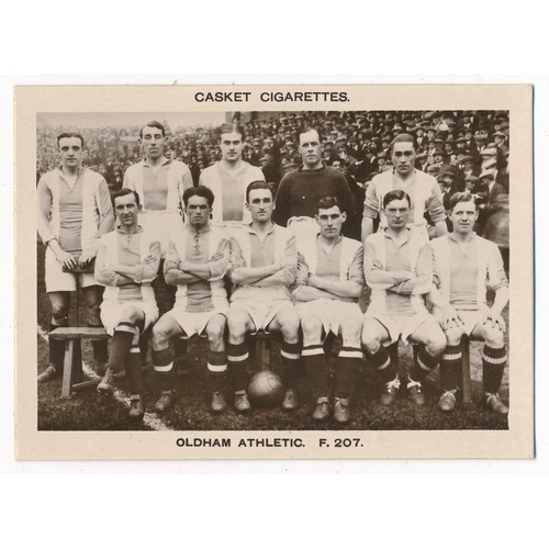 208 - Pattreiouex 1922 Football Teams - two cards, Huddersfield Town F.203 & Oldham Athletic F.207, in exc... 