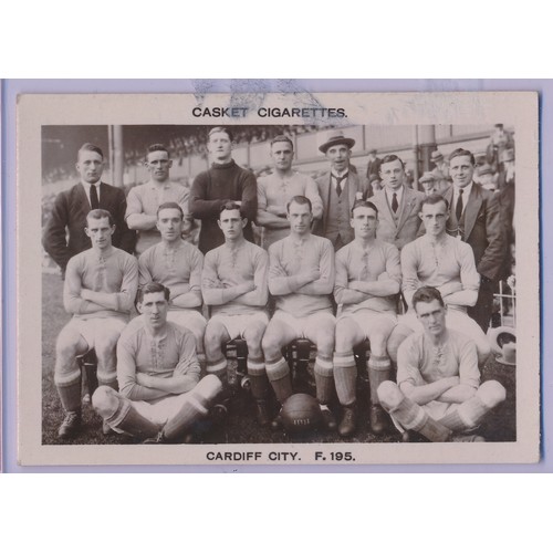 211 - Pattreiouex 1922 Football Teams - Cardiff City No.F195 single card in excellent condition, apart fro... 