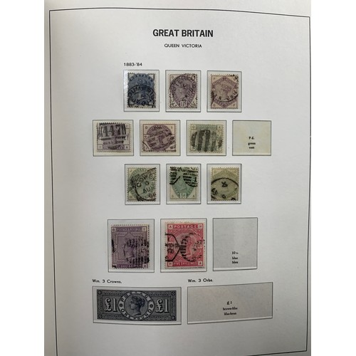 80 - 1840-1970 Great Britain miscellaneous collection in Davo Hingeless album including Line Engraved wit... 