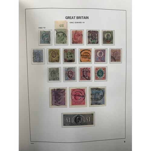 80 - 1840-1970 Great Britain miscellaneous collection in Davo Hingeless album including Line Engraved wit... 