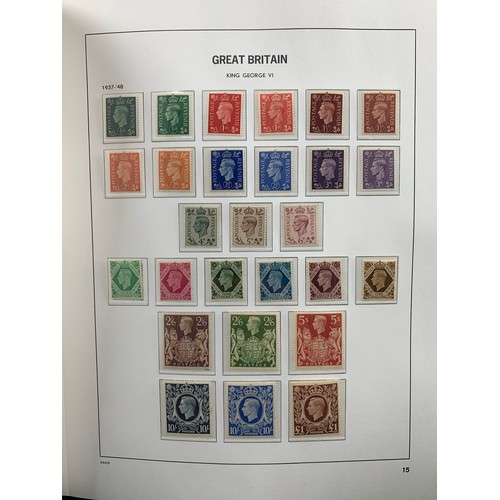 80 - 1840-1970 Great Britain miscellaneous collection in Davo Hingeless album including Line Engraved wit... 