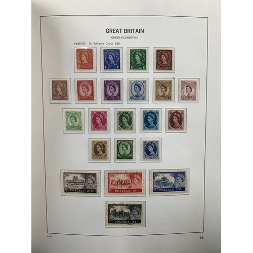 80 - 1840-1970 Great Britain miscellaneous collection in Davo Hingeless album including Line Engraved wit... 