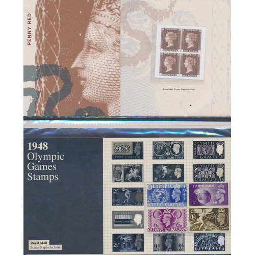 123 - Great Britain Royal Mail reproduction presentation packs, 2000-2014, with 1d black, PUC £1, 1d red, ... 