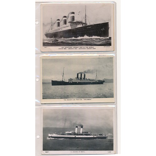 175 - Postcards - Shipping (190) to include good ranges of Navy and Merchant ships. Condition is mixed. Se... 