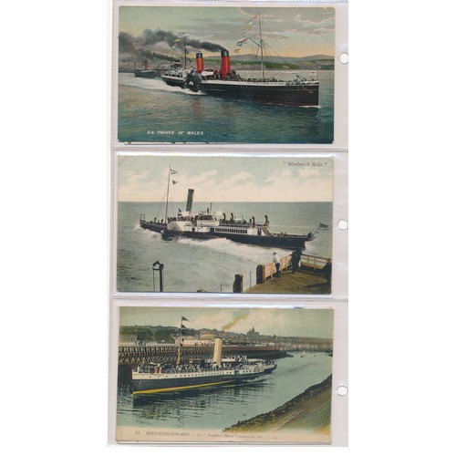 175 - Postcards - Shipping (190) to include good ranges of Navy and Merchant ships. Condition is mixed. Se... 