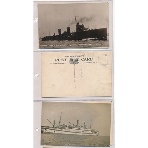 175 - Postcards - Shipping (190) to include good ranges of Navy and Merchant ships. Condition is mixed. Se... 