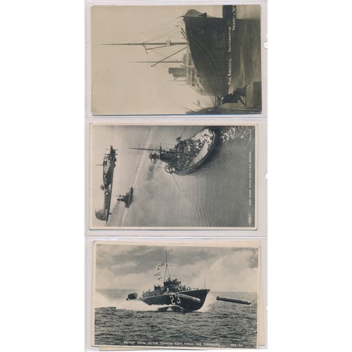 175 - Postcards - Shipping (190) to include good ranges of Navy and Merchant ships. Condition is mixed. Se... 