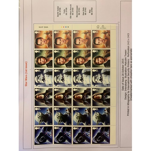 119 - Great Britain Decimal commemorative issues 2012-2015 generally in UM blocks of four, plus MS's. Face... 