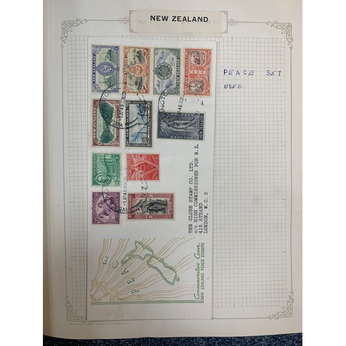 4 - World stamp collection in two albums (The Favourite Philatelic Album & Other) including pages of; Au... 