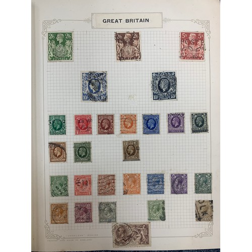 4 - World stamp collection in two albums (The Favourite Philatelic Album & Other) including pages of; Au... 