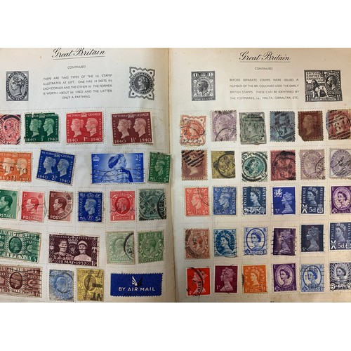 10 - Very untidy collection of covers and stamps, to include; a Royal Mail Stamp Album with small quantit... 