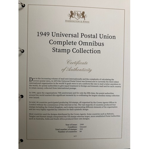 16 - British Commonwealth – Omnibus 1949 UPU (Universal Postal Congress) sets in Harrington & Byrne portf... 