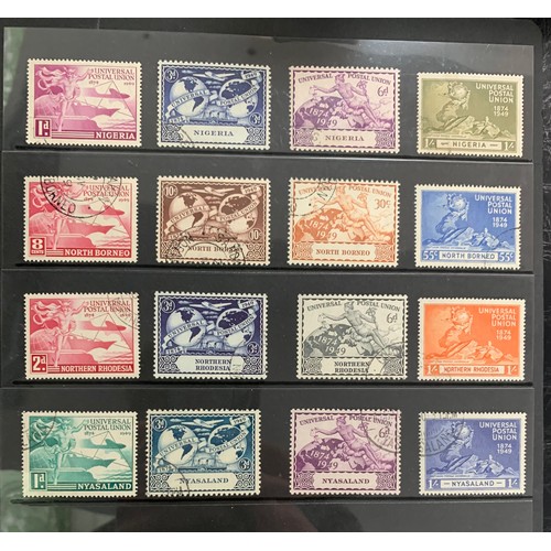 15 - British Commonwealth – Omnibus 1949 UPU (Universal Postal Union) sets U/ Fine Used in Harrington & B... 