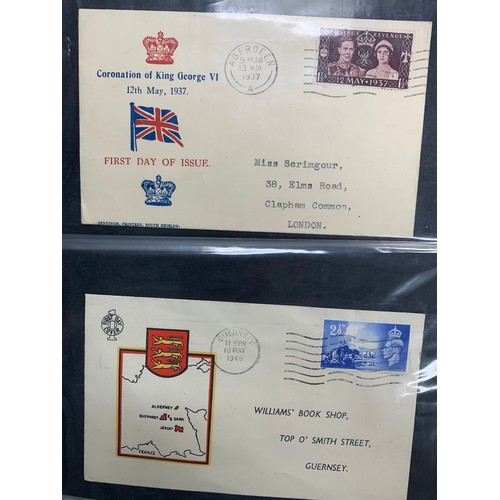 129 - First Day Covers – 1937-1970 Great Britain First Day Cover collection in The Rodney Cover Album, wit... 