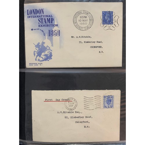 129 - First Day Covers – 1937-1970 Great Britain First Day Cover collection in The Rodney Cover Album, wit... 