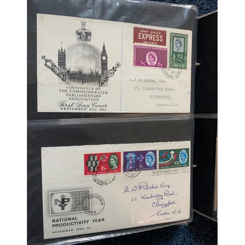 129 - First Day Covers – 1937-1970 Great Britain First Day Cover collection in The Rodney Cover Album, wit... 