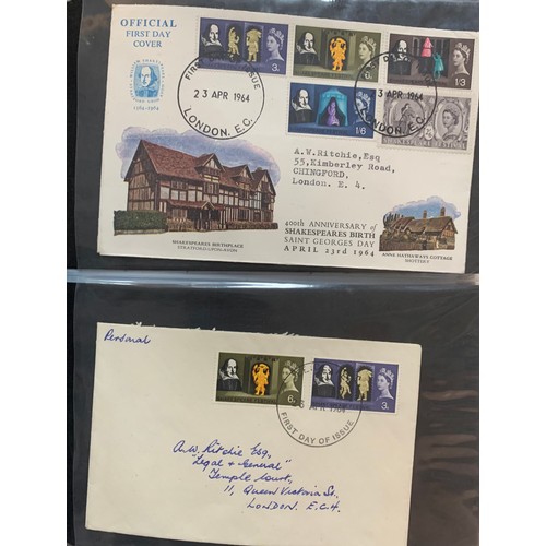 129 - First Day Covers – 1937-1970 Great Britain First Day Cover collection in The Rodney Cover Album, wit... 