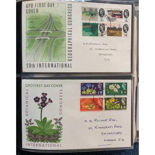 129 - First Day Covers – 1937-1970 Great Britain First Day Cover collection in The Rodney Cover Album, wit... 