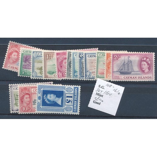 34 - Cayman Islands – 1962-64 set to £1 Mint. (SG 165-179), Cat. £90.