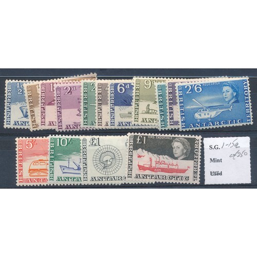 31 - British Antarctic Territory – 1963-69 set to £1 (both) Mint. (SG 1-15a), Cat. £275.