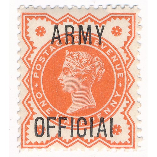 96 - Great Britain – Officials 1896-01 ½ d vermillion & 1d lilac Army Official ovpt Officials, both havin... 