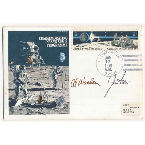 152 - 1979 USA Commemorating Nasa’s Space Programme Flown cover signed by Alfred Worden (1932-2020) & Jim ... 